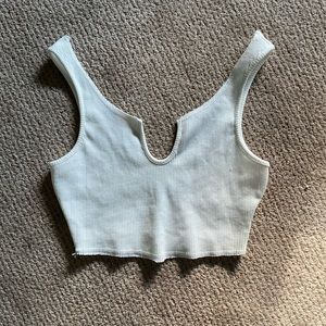 Princess polly ribbed crop top size 0